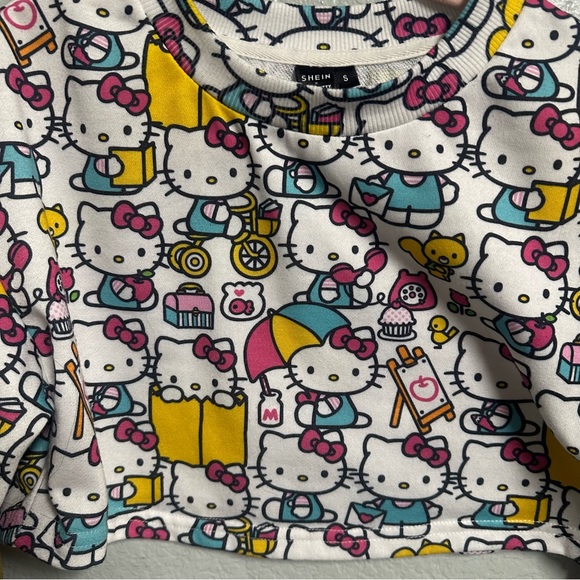 Hello kitty crop top sweatshirt pullover hello kitty Sanrio - Picture 4 of 4